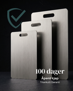 Titanskjærebrett i Grade 2 Rent Titan