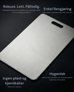Titanskjærebrett i Grade 2 Rent Titan